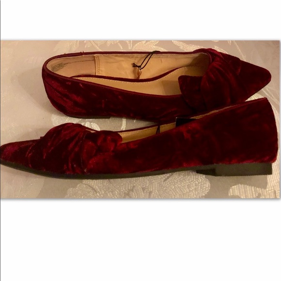 EXPRESS BORDEAUX 
CRUSHED VELVET FLAT - Picture 6 of 7